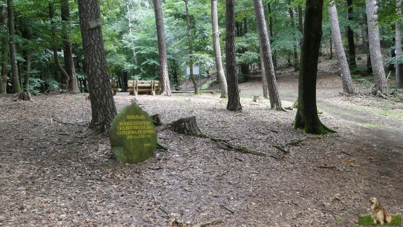 Ritterstein Nr. 069-5b Kohlplatz - Rückzugsgefecht des Batl. von Schladen unter Major von Borck am 13. Juli 1794.JPG - Ritterstein Nr.69 Kohlplatz - Rückzugsgefecht des Batl. von Schladen unter Major von Borck am 13. Juli 1794